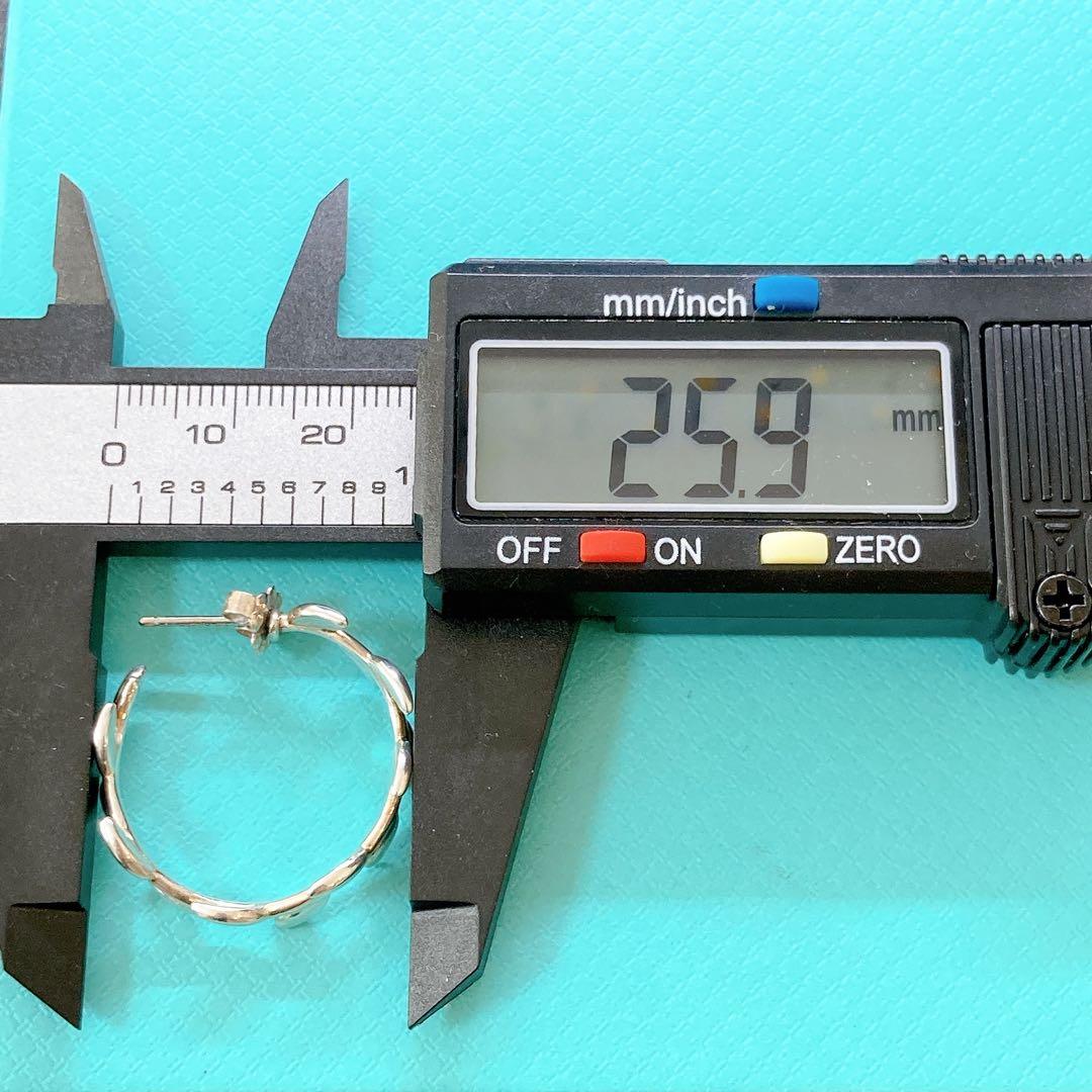 【美品】ティファニー オリーブリーフ フープ ピアス 925 シルバー 希少