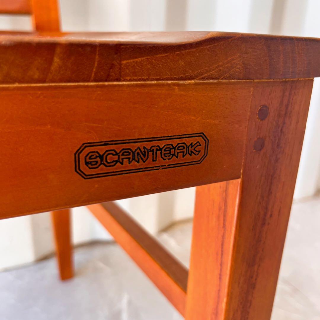 取付無料！SCANTEAK チーク材 北欧風天然木ナチュラルダイニングチェア✨