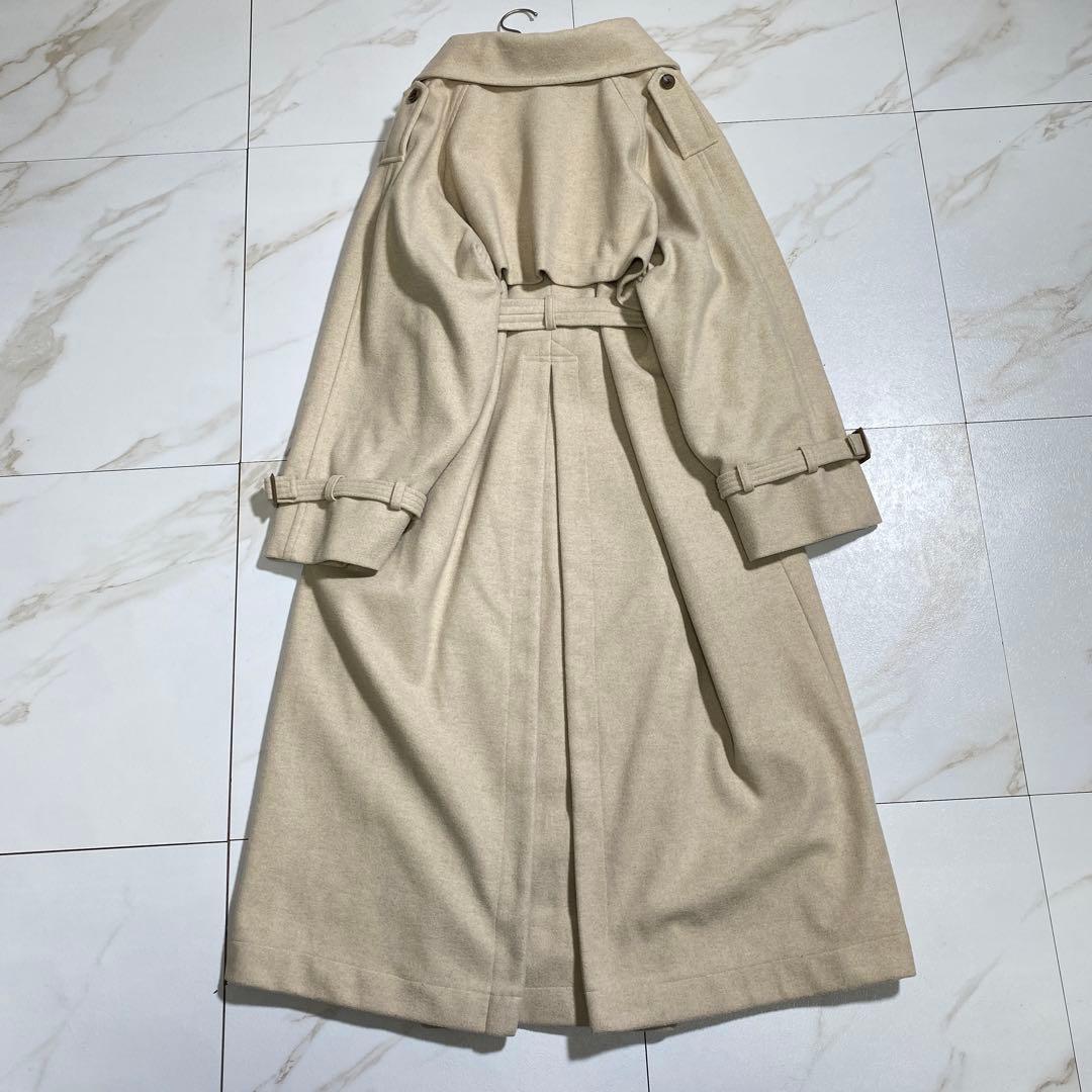 現行♡willfully ボリュームスリーブ シャギートレンチコート ベルデッド