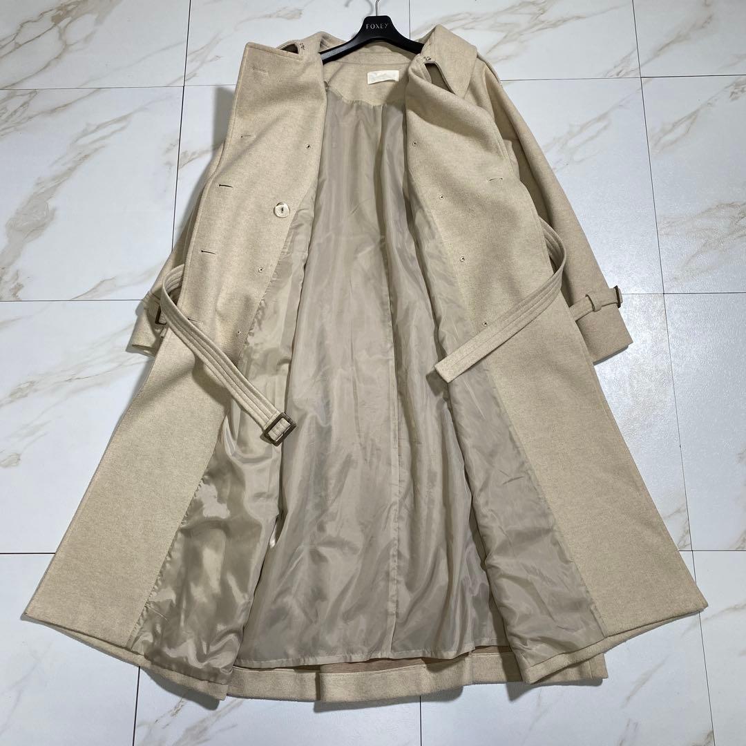 現行♡willfully ボリュームスリーブ シャギートレンチコート ベルデッド