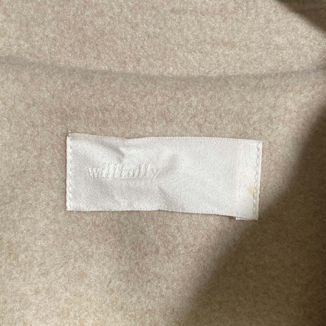 現行♡willfully ボリュームスリーブ シャギートレンチコート ベルデッド