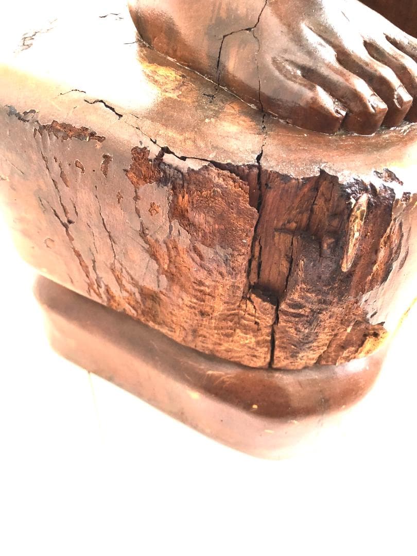 【超特大・高さ124㎝】裸婦像 木彫り エレガント女性像 高級木 オブジェ