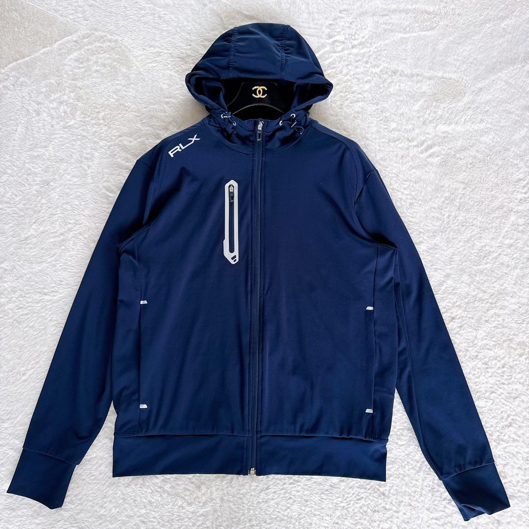 【RLX】セットアップ ジップパーカー パンツ ネイビー系 上M下Sサイズ