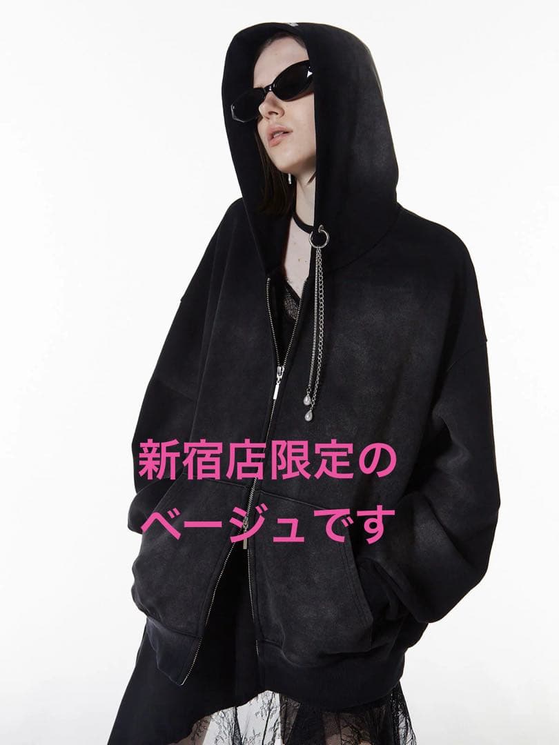 まいぴーやん新宿店限定 フード付きパーカー グレー　josemoon