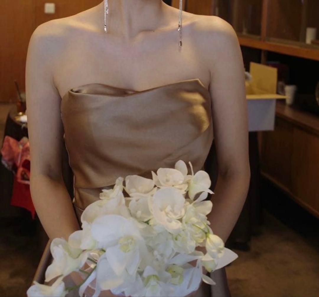 【再値下げ】カラードレス（ゴールド）DRESS PRODUCTION