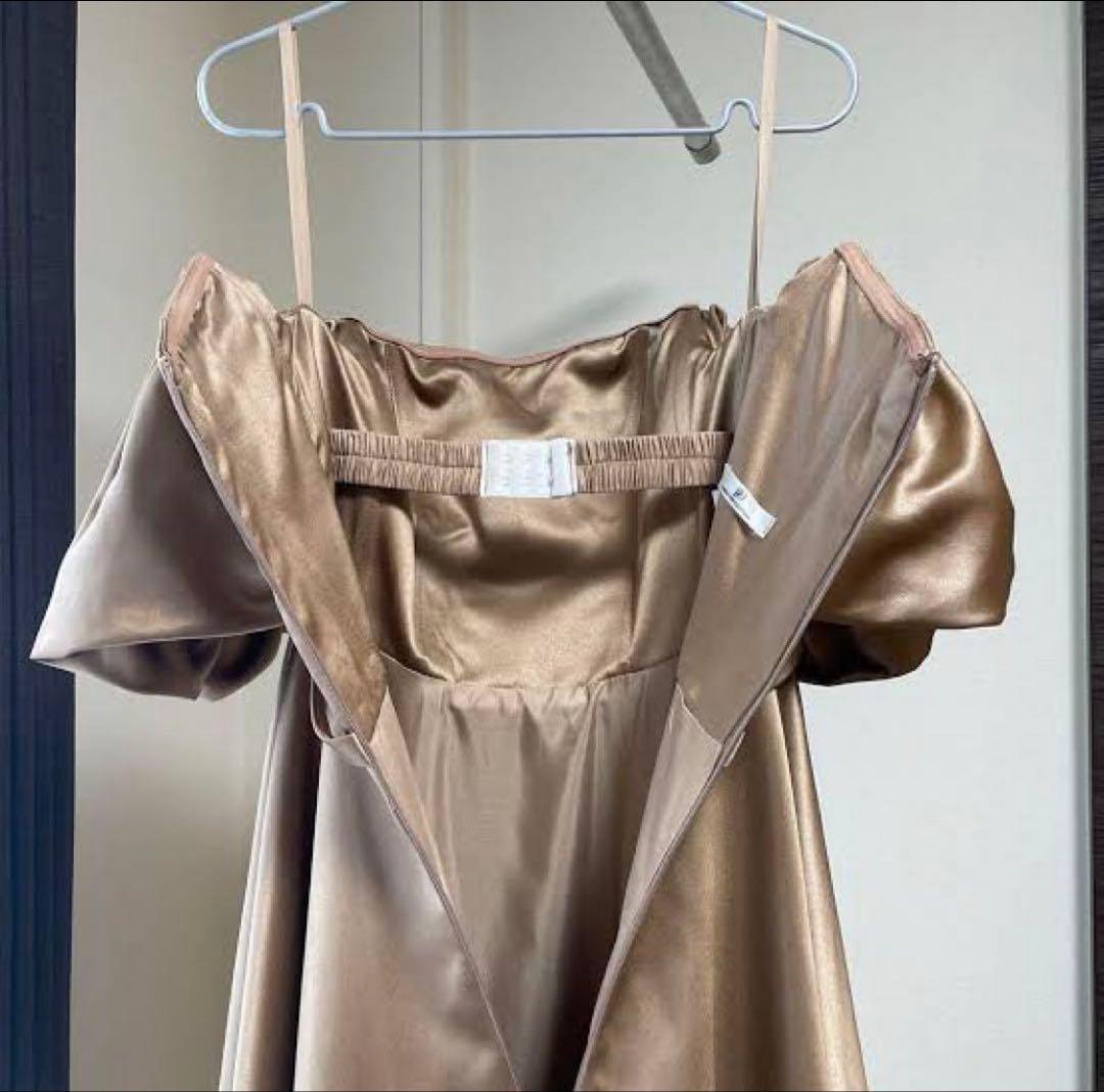 【再値下げ】カラードレス（ゴールド）DRESS PRODUCTION