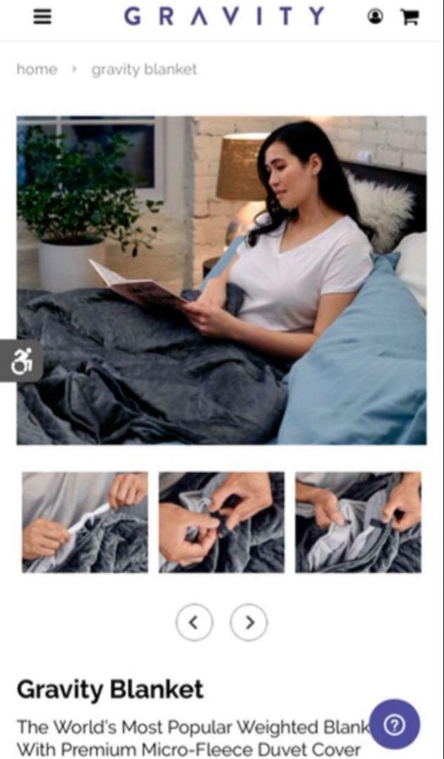 ウェイトブランケット gravity blankets 25lbs 重い毛布