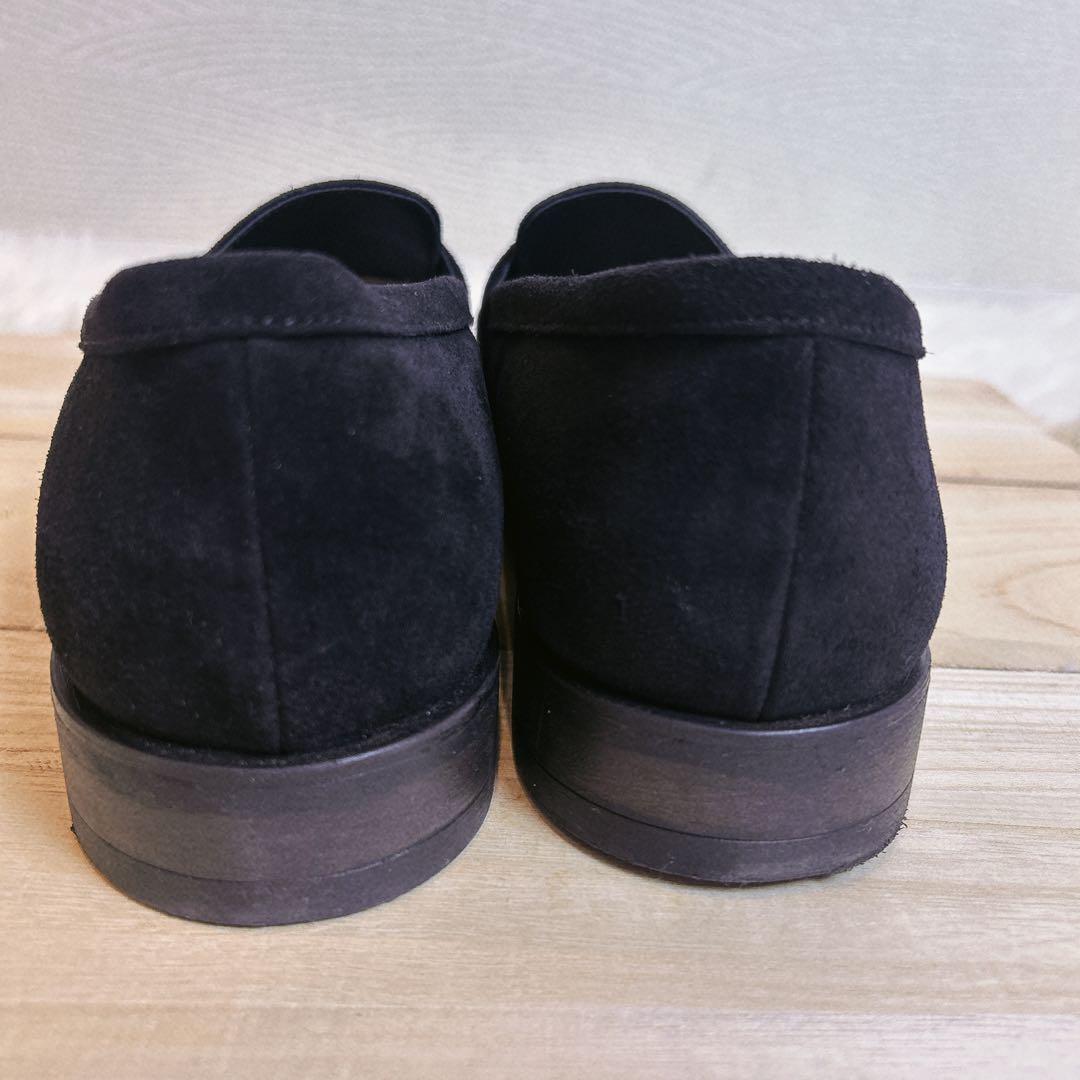 美品☆UNITEDARROWS スエード ローファー　撥水　ブラック　26cm