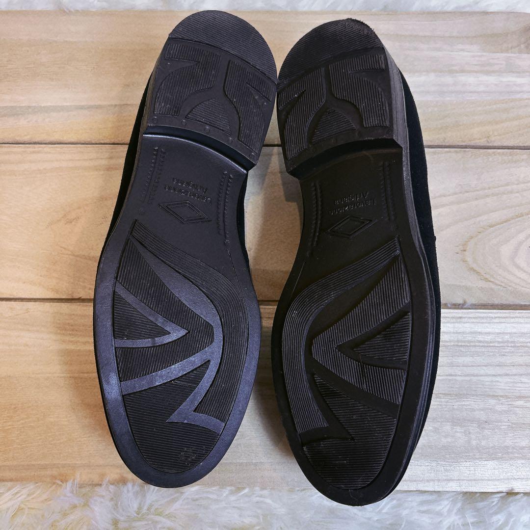 美品☆UNITEDARROWS スエード ローファー　撥水　ブラック　26cm