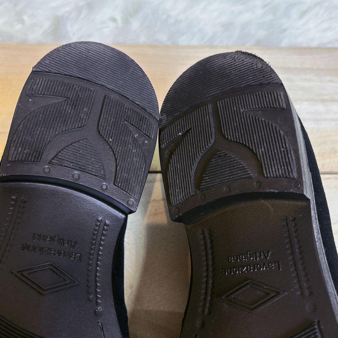 美品☆UNITEDARROWS スエード ローファー　撥水　ブラック　26cm