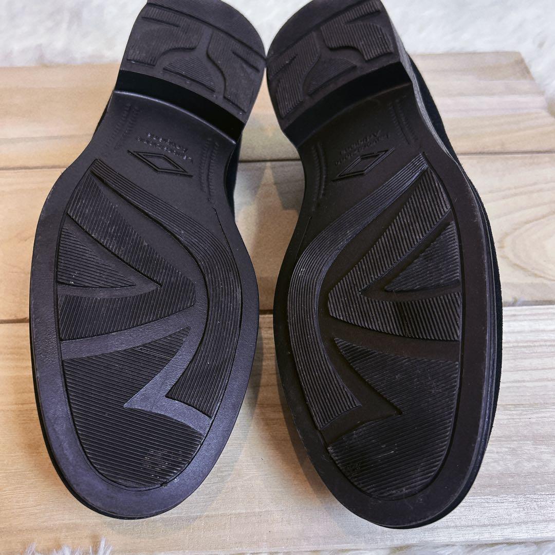 美品☆UNITEDARROWS スエード ローファー　撥水　ブラック　26cm