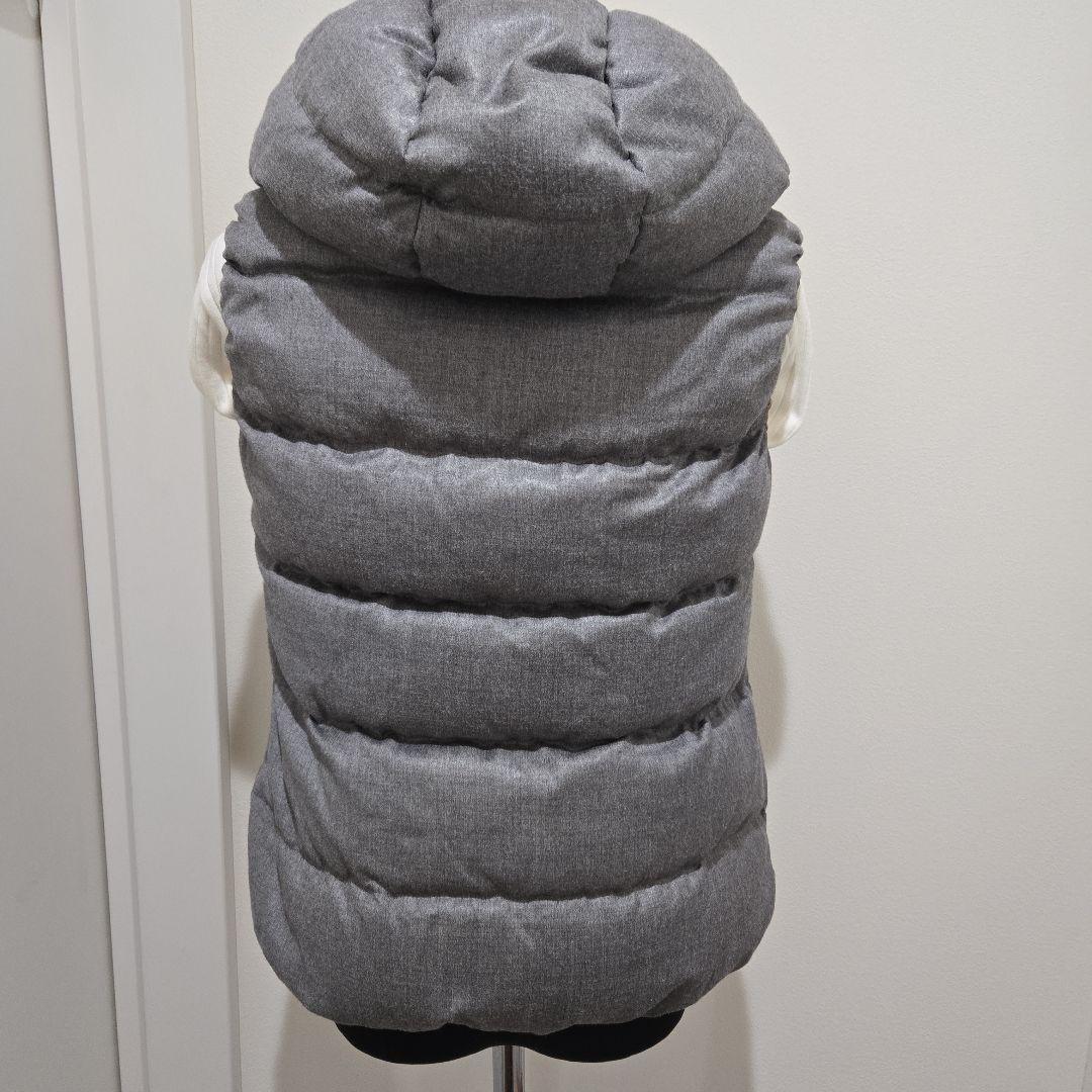 DUVETICA　フード付きダウンベスト　42　Gray　ギャランティカード付