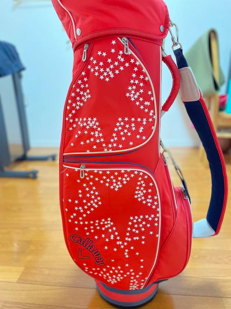 Callaway 赤 星柄 ゴルフバッグ