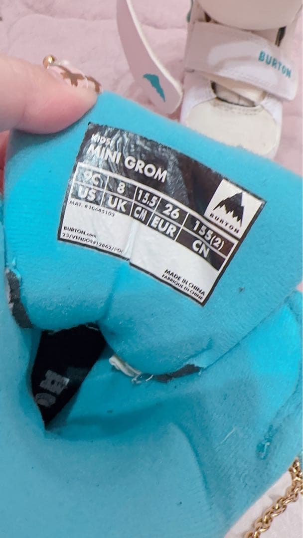 ボンスケ　Burton Grom スノーボード バインディング付き