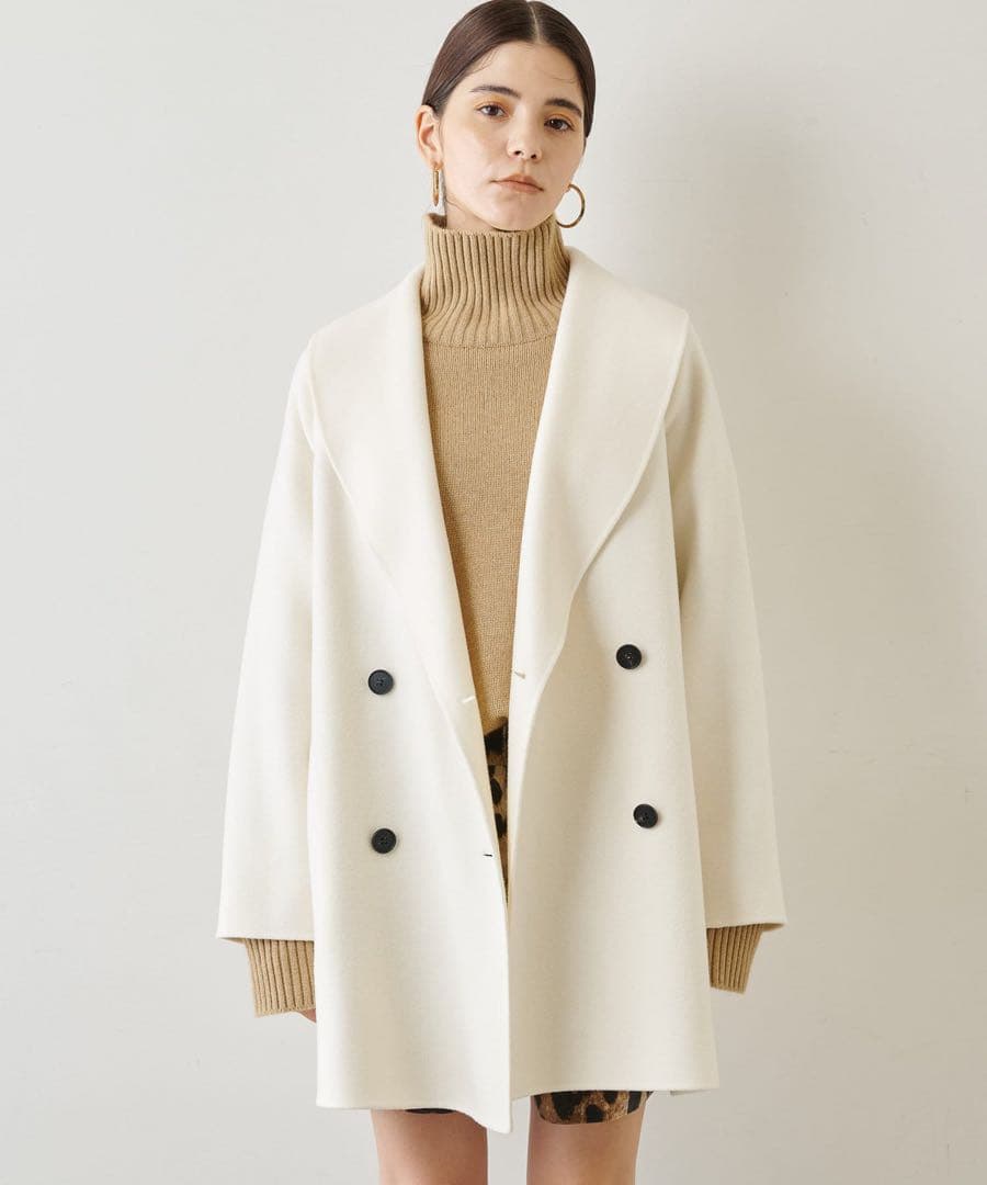 Whim Gazette(ウィム ガゼット)リバーミドルコート ウール カシミヤ