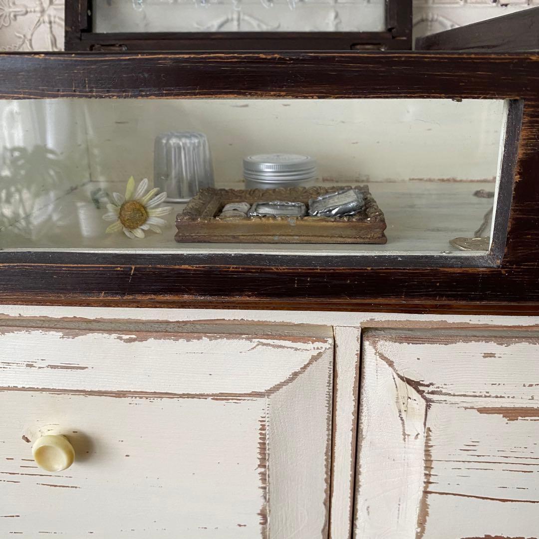 値下げ!フランスアンティーク　ガラスケース　アクセサリーケース　店舗什器