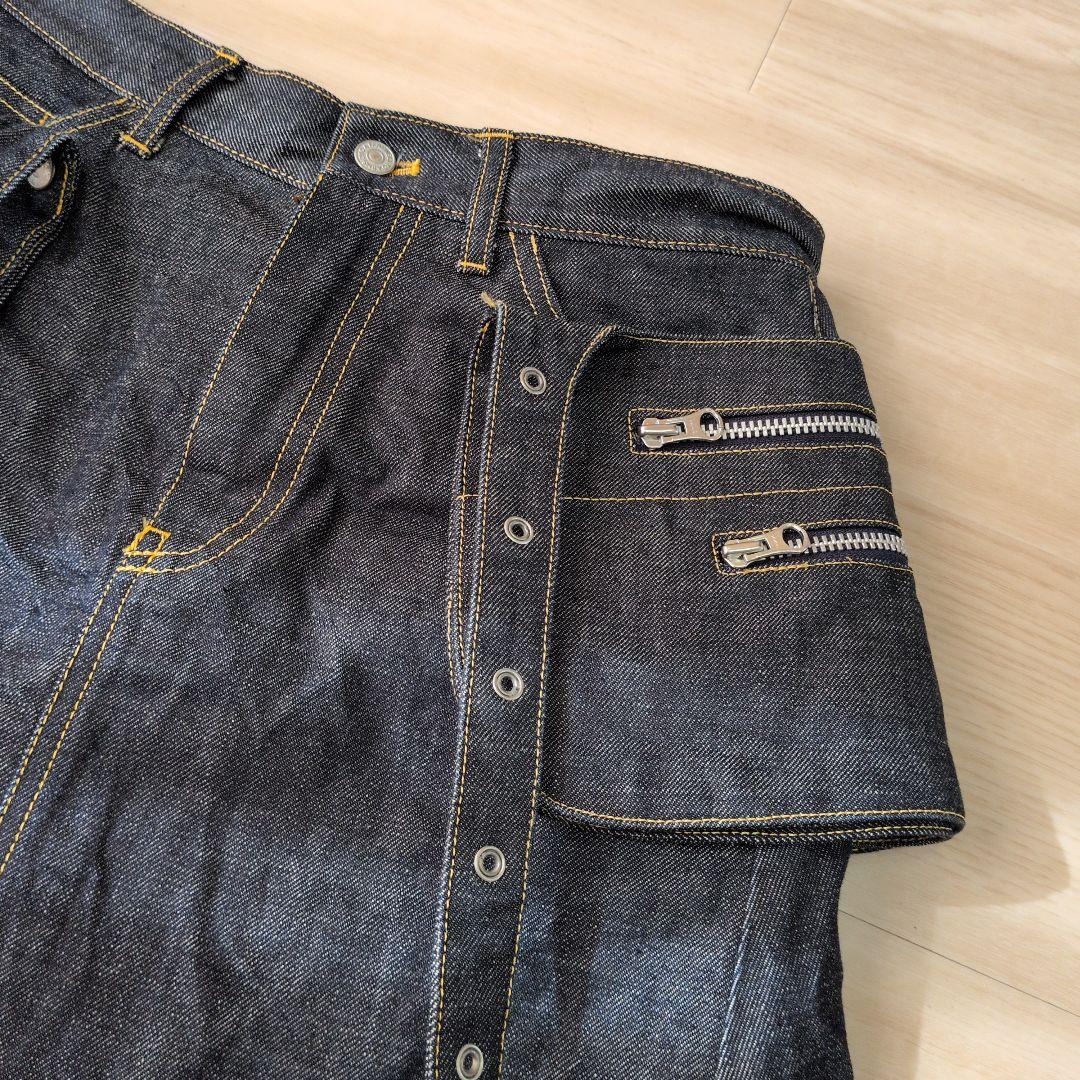 廃盤‼️希少‼️オゾンコミュニティ　デニム　ポケット　サスペンダー　マイクロミニ