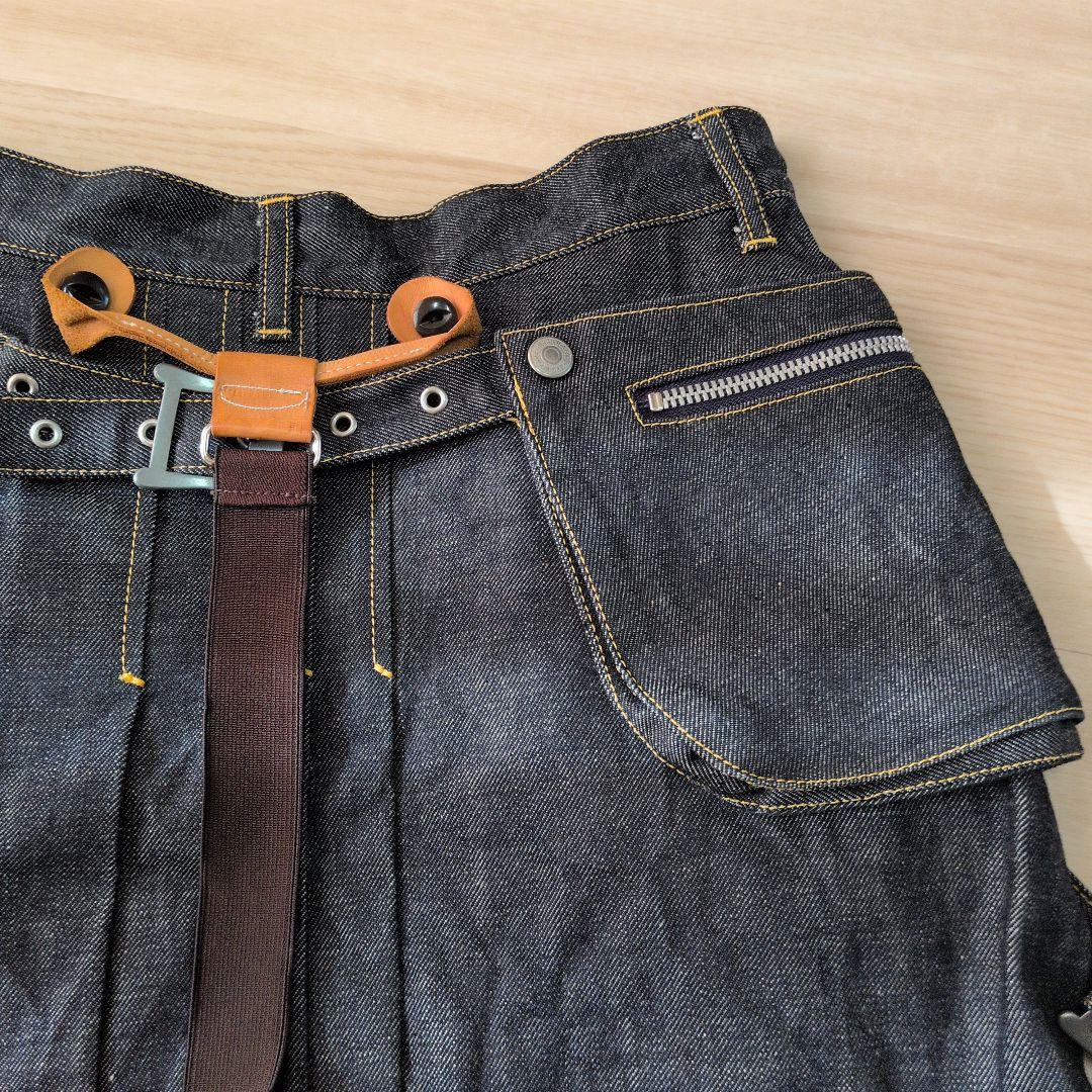 廃盤‼️希少‼️オゾンコミュニティ　デニム　ポケット　サスペンダー　マイクロミニ