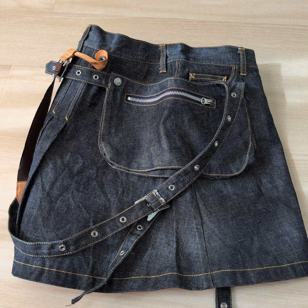 廃盤‼️希少‼️オゾンコミュニティ　デニム　ポケット　サスペンダー　マイクロミニ