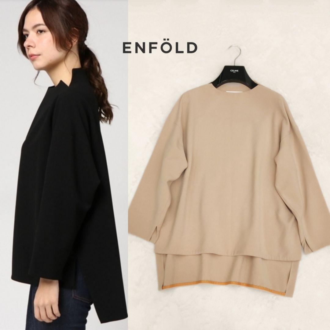 未使用 ENFOLD スポンジダブルクロススリットネックTOP エンフォルド