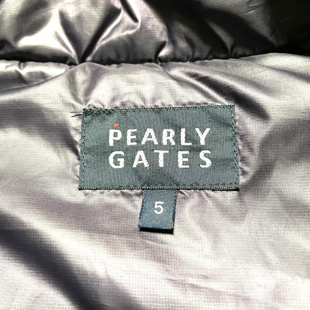 【フォロー割】 美品 パーリーゲイツ 中綿ベスト サイズ5 肉厚 パープル