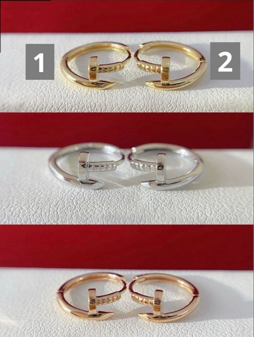 cfvhyky　K18PG 8mm シングル　フープピアス　(ダイヤなし)