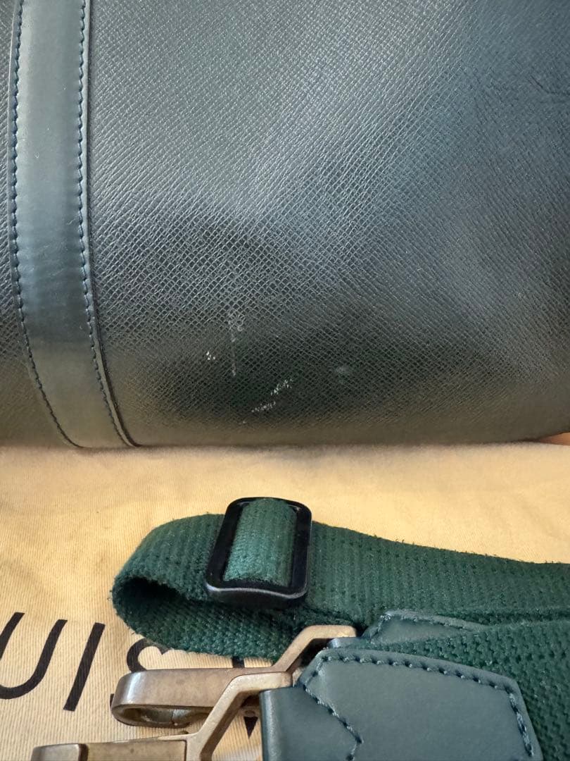 LOUIS VUITTON ダークグリーン ボストンバッグ　タイガ　ケンダル