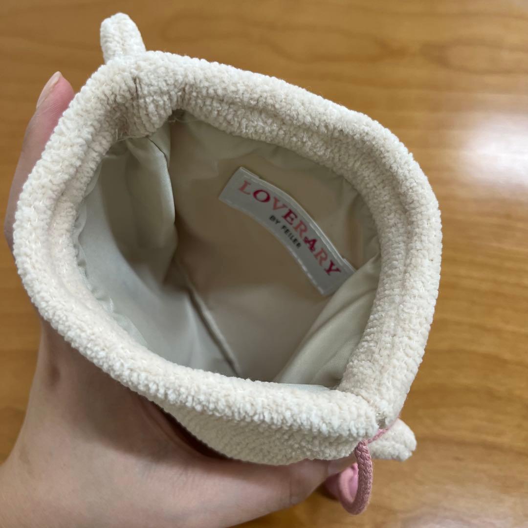 【新品タグ付き】フェイラー　モフモフネコチャン　ネコチャン巾着 FEILER