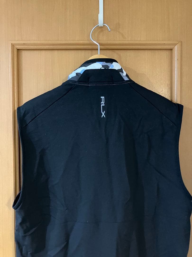 RLX ゴルフ カモ ベスト S M 迷彩 ジップ アップ ラルフローレン