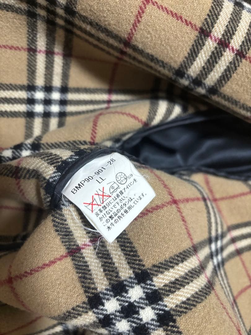 バーバリーブラックレーベル　ダッフルコート　ノバチェック　美品