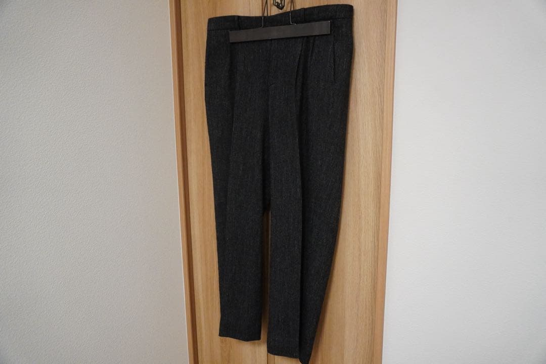 seya. ヘリンボーンワイドスラックス