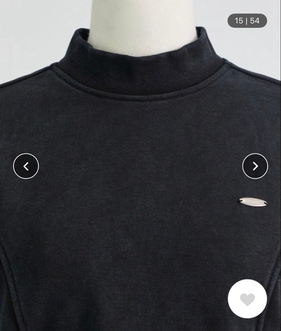 トップス tanakadaisuke cufft belted pullover BLK