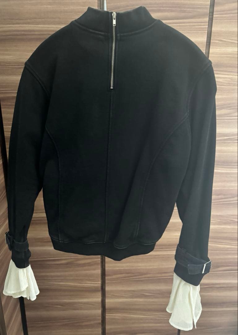 トップス tanakadaisuke cufft belted pullover BLK