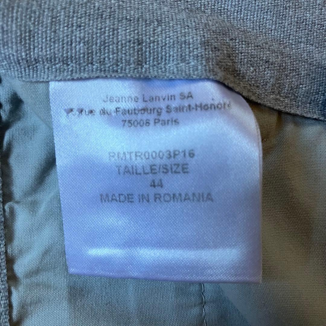 パンツ 00s archive LANVIN 3D tech white pants