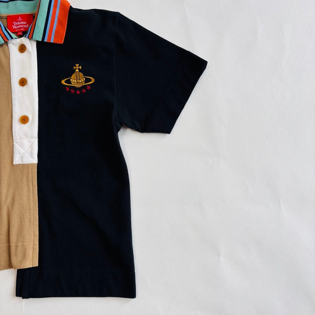 【美品】ヴィヴィアンウエストウッドレッドレーベル　半袖ポロシャツ　オーブ刺繍