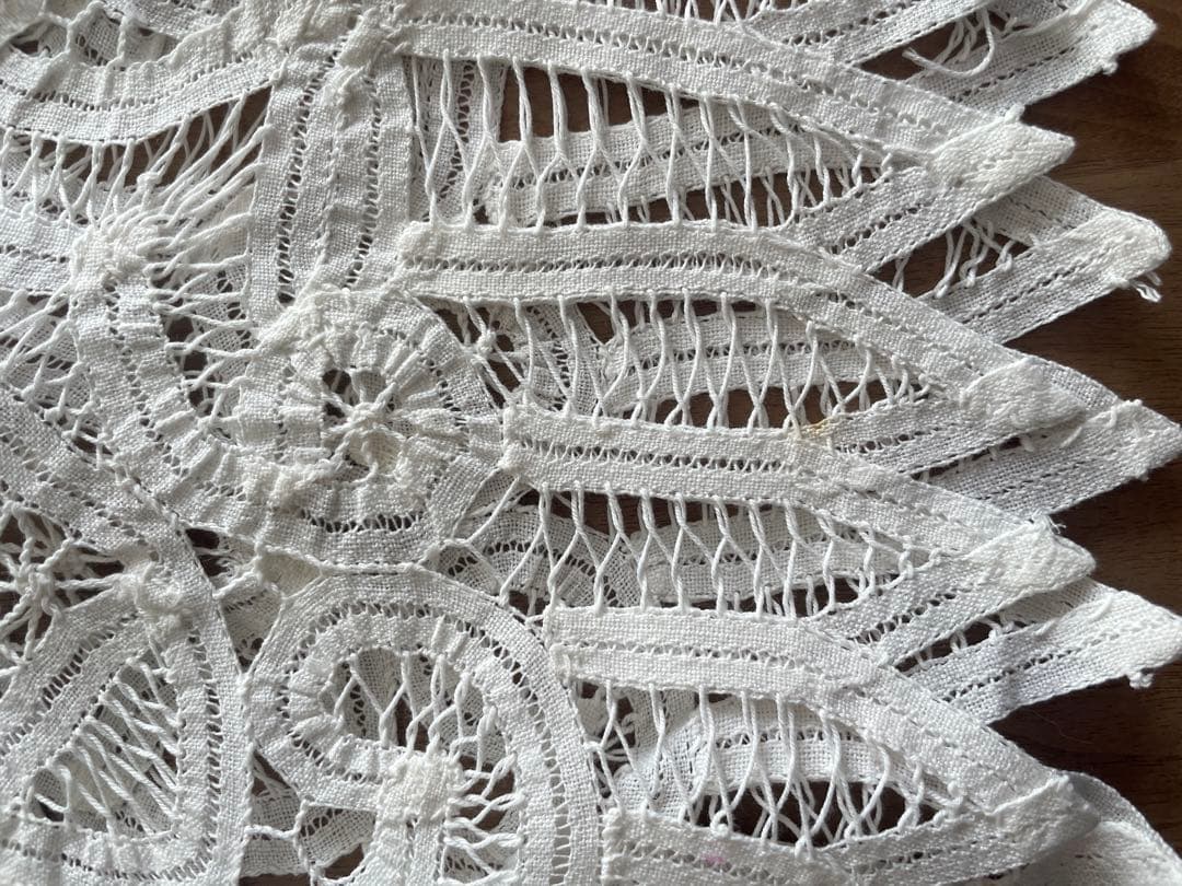 近沢レース　バテンレース　総レース　ホワイトレース　約130×175cm