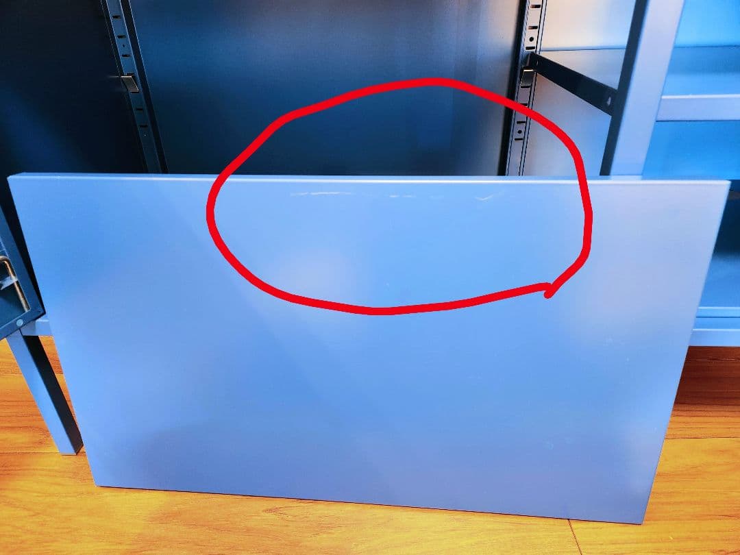 【出品1/31まで】IKEA　PS キャビネット ブルー スチールキャビネット