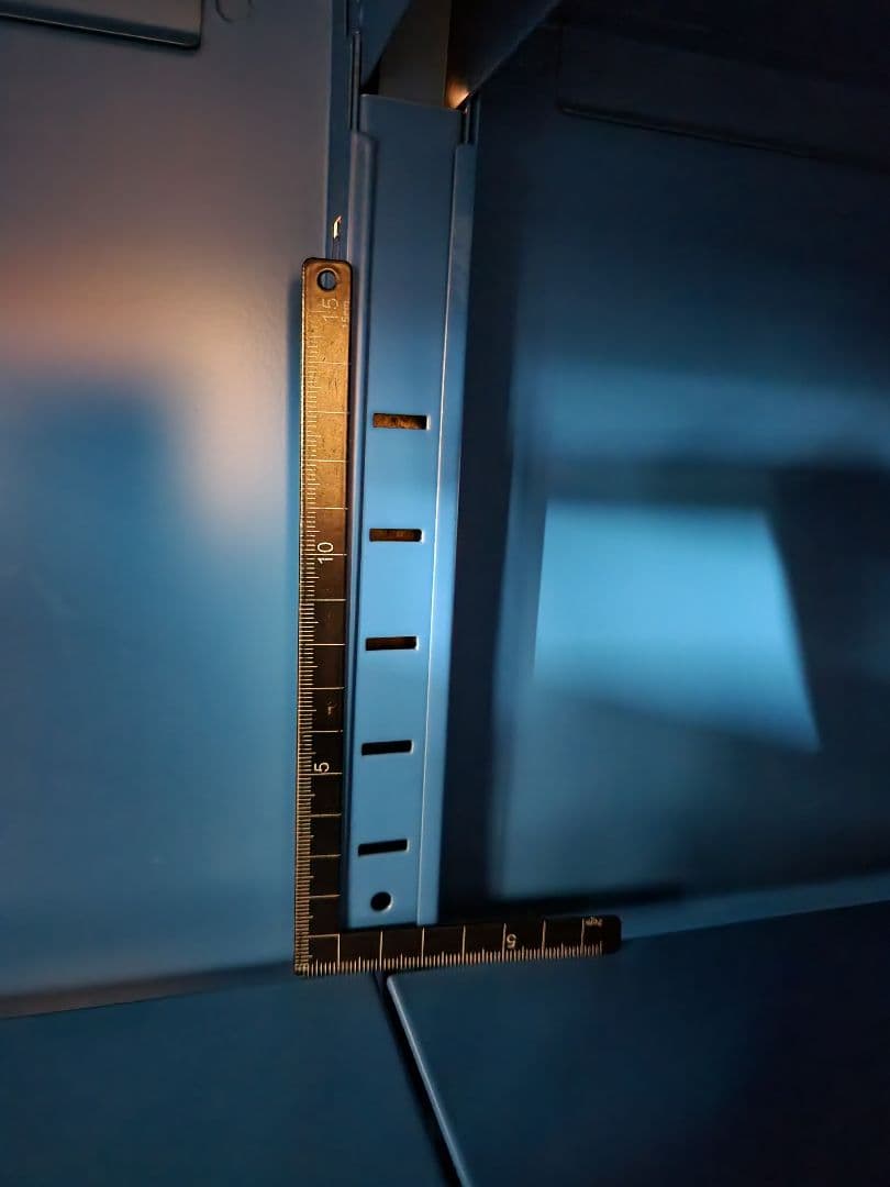 【出品1/31まで】IKEA　PS キャビネット ブルー スチールキャビネット