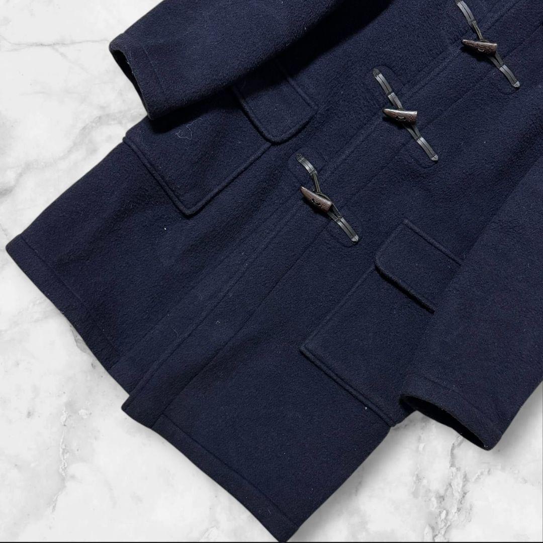 【極美品】英国製 Lサイズ グローバーオール ダッフルコート チェック 水牛