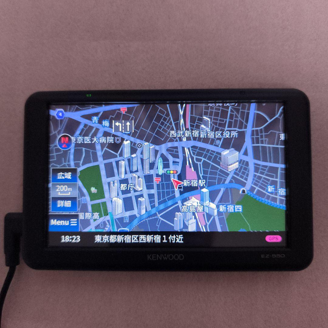 KENWOOD EZ-550 5インチポータブルカーナビ