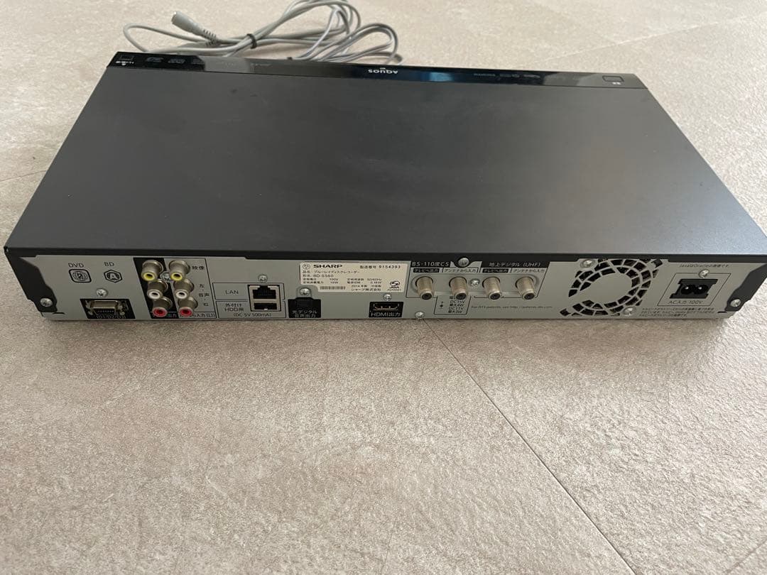 AQUOS ブルーレイディスクレコーダー