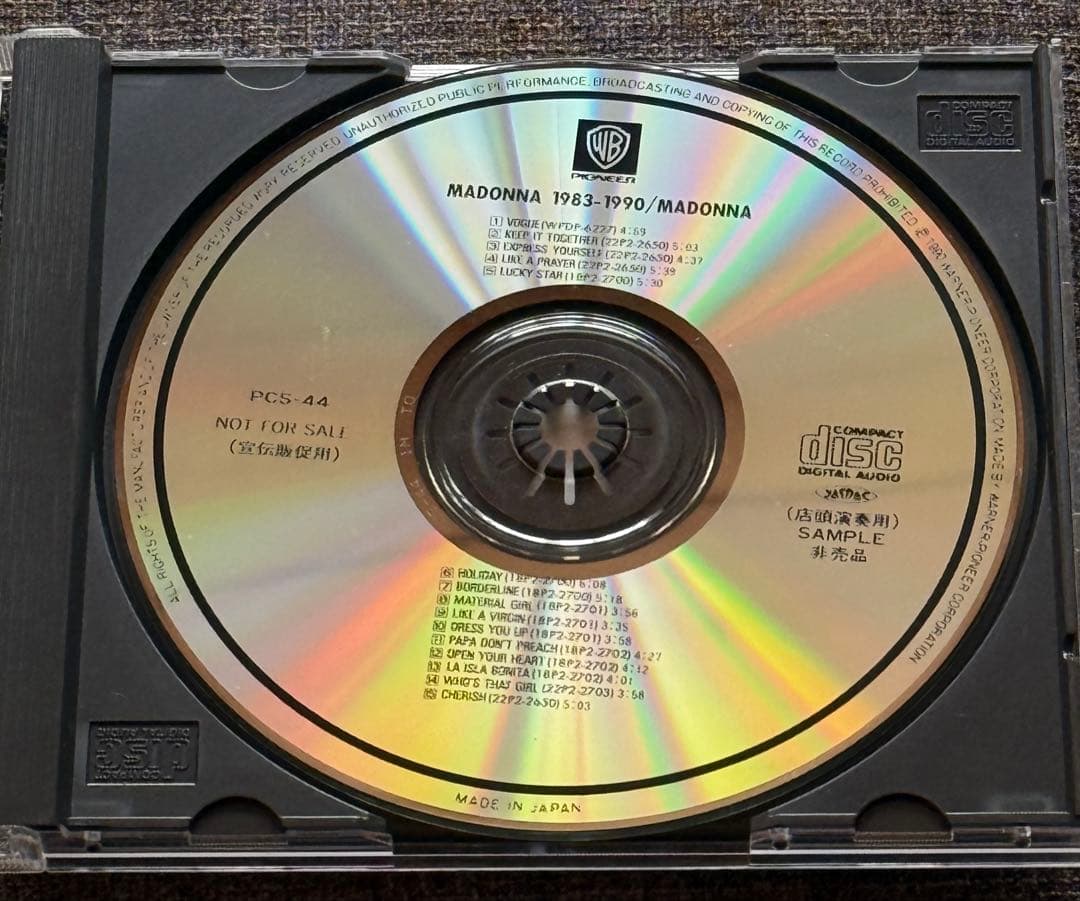 マドンナ – 1983 - 1990 (Promo Only)