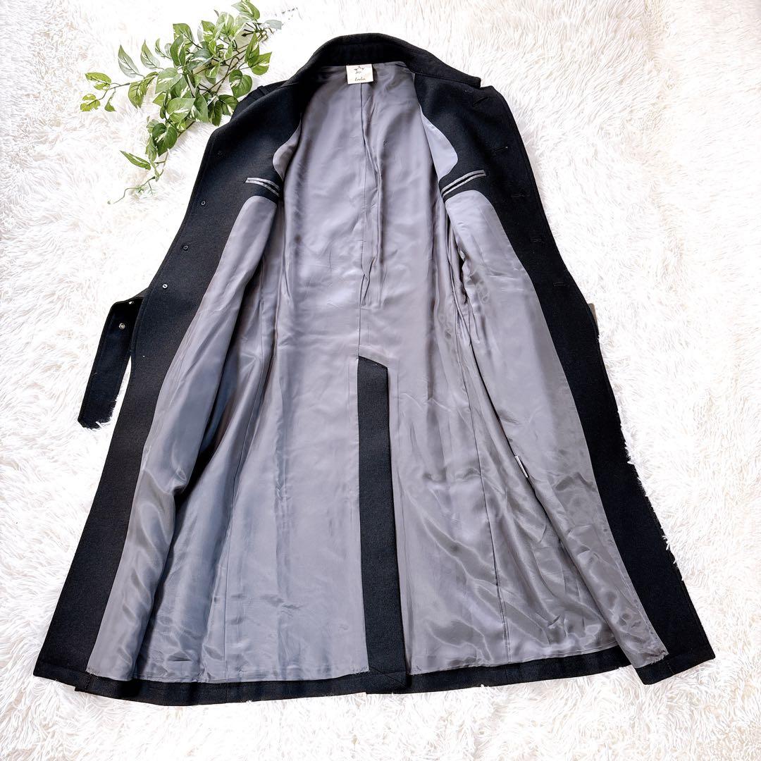 【美品】トレンチコート　ベルト　襟　lalu Merph ラルー　メルフ