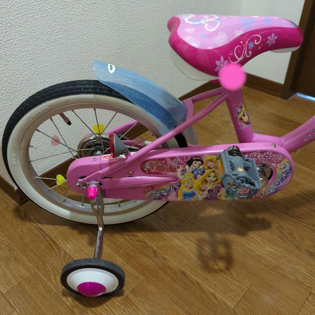 ★muuページ★引き取り限定★　プリンセス16インチ補助輪付自転車