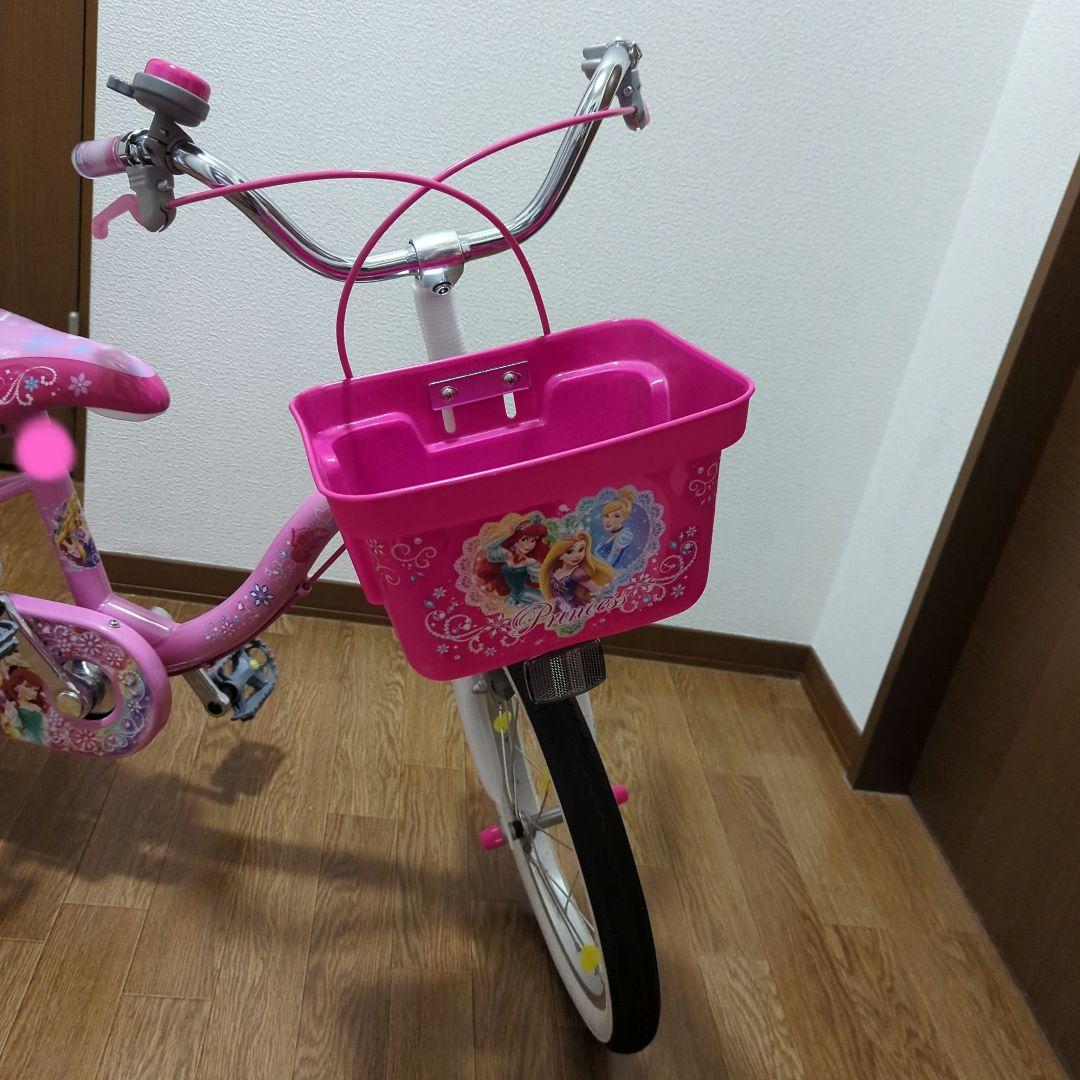 ★muuページ★引き取り限定★　プリンセス16インチ補助輪付自転車