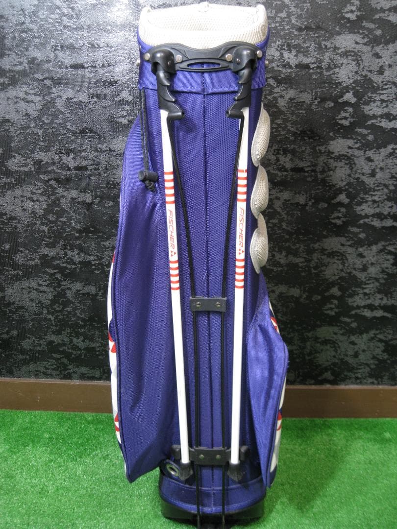 FISHER ネイビー キャディバッグ(G185)