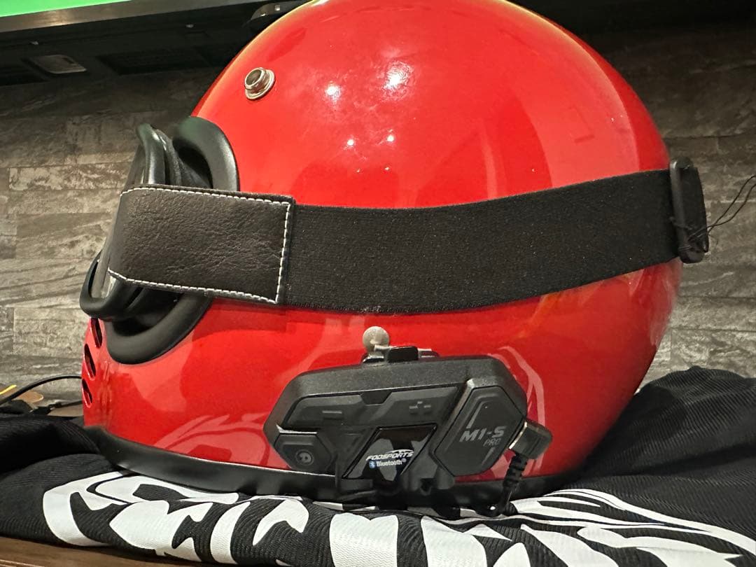 BEETLE フルフェイスヘルメット レッド　インカム付き