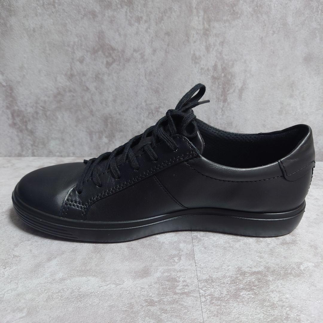 未使用　ecco　ソフトクラシックWスニーカー　ローカット　大人気　黒　24cm