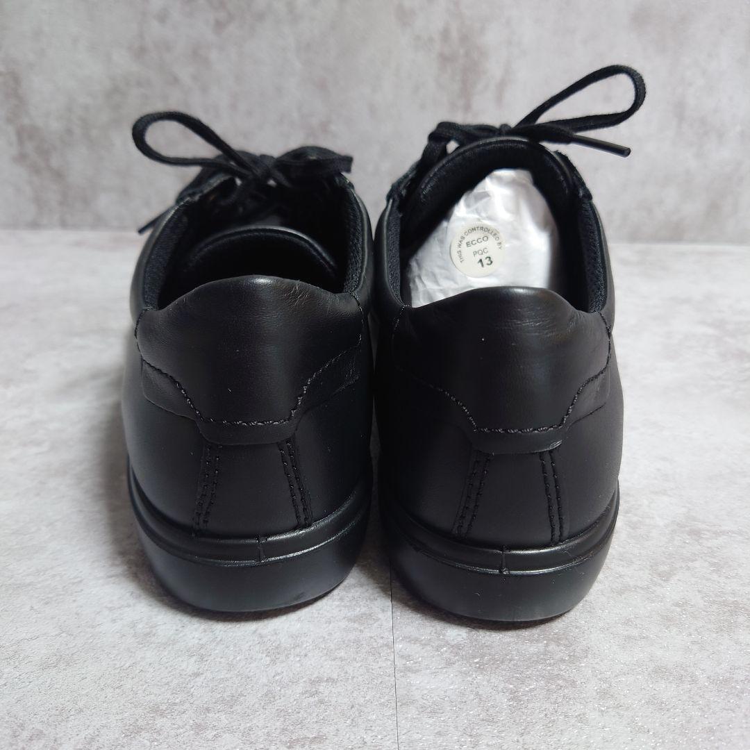 未使用　ecco　ソフトクラシックWスニーカー　ローカット　大人気　黒　24cm