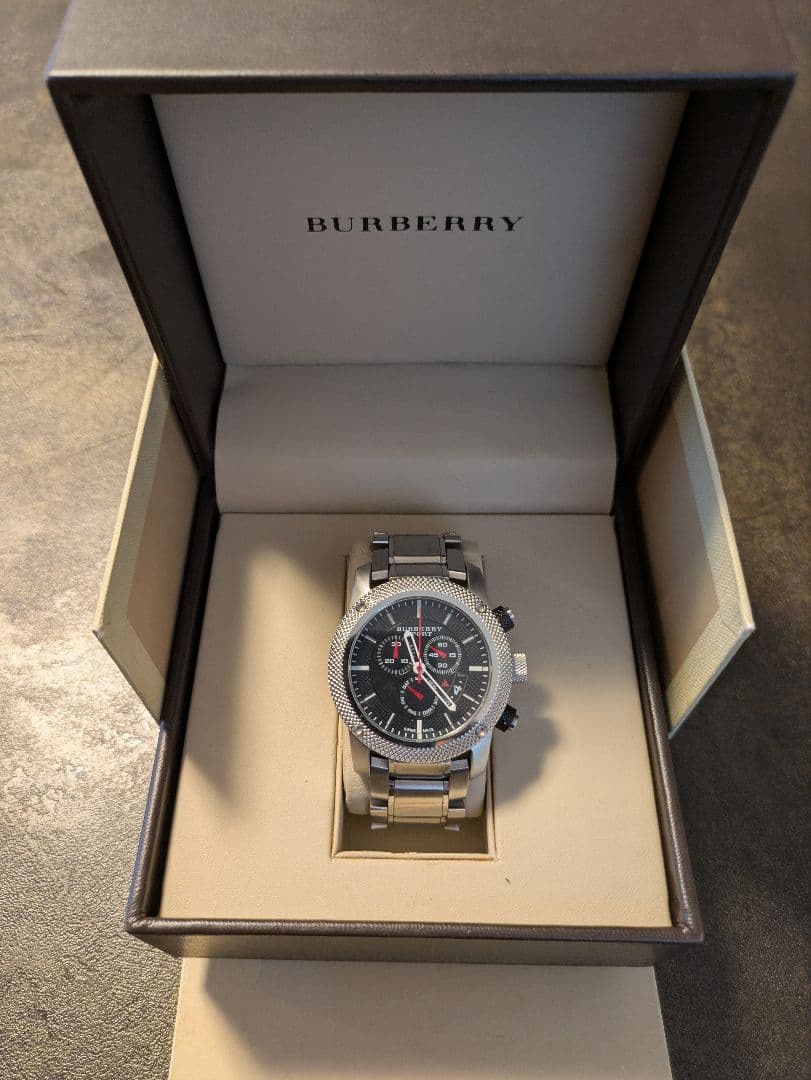 BURBERRY クロノグラフ 時計 ステンレス